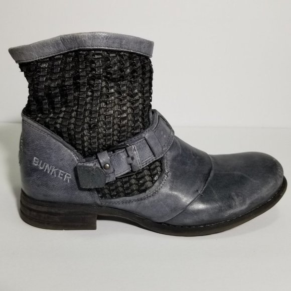 Women's Gray Ankle Boots - Picture 2 of 13